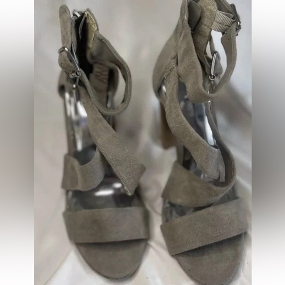 Carlos By Carlos Santana Strappy heels Size 6 Suede Light Brown - Picture 3 of 7